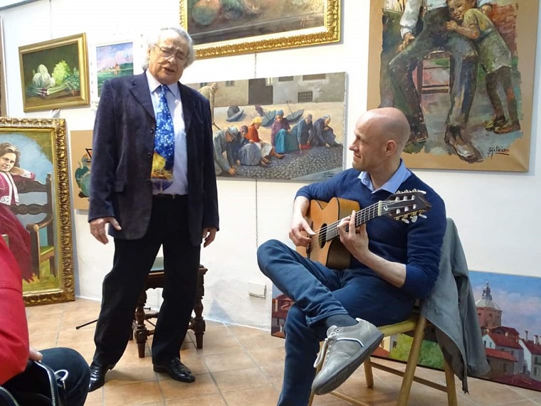 Con Gigi Viciani presso la Galleria Arte 17 (Pavia) Con Gigi Viciani presso la Galleria Arte 17 (Pavia)